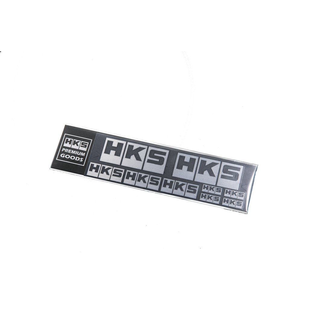 สติกเกอร์โลโก้ HKS สีเงิน (51007-AK231) รถยนต์ | HKS Official Logo Sticker Silver 51007-AK231