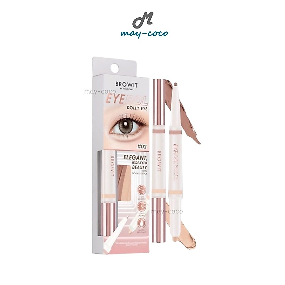ถูก/แท้/มีไลฟ์ ปากกาดอลลี่อาย น้องฉัตร Browit Eyedol Dolly Eye ปากกาวาดดอลลี่อาย ตากลมโต สวยหวาน ละมุน กันน้ำ