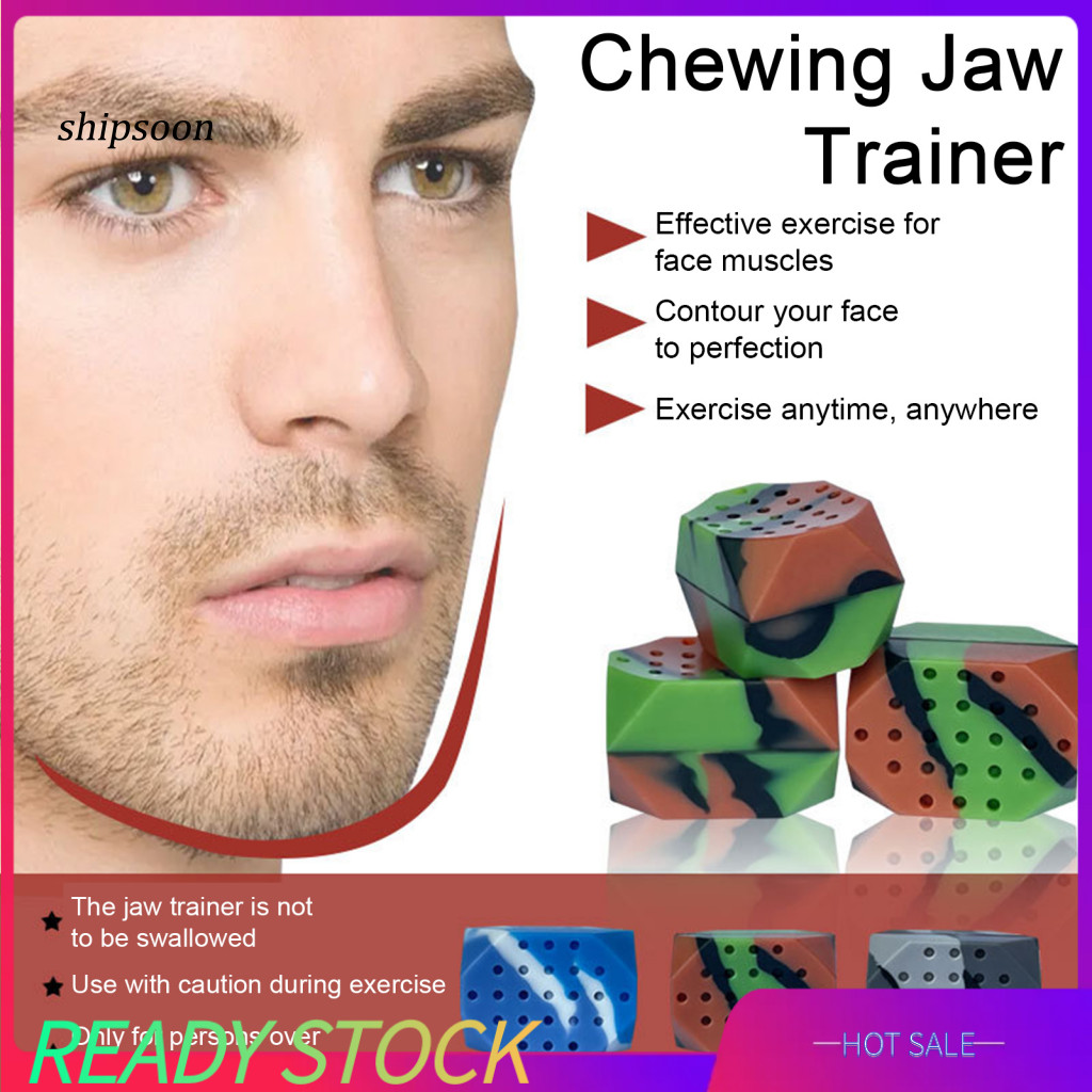 SN Jawline Definition Trainer Chewing Jaw Trainer 2pcs Jawline Exerciser สําหรับผู้ชายผู้หญิง 3 ความ