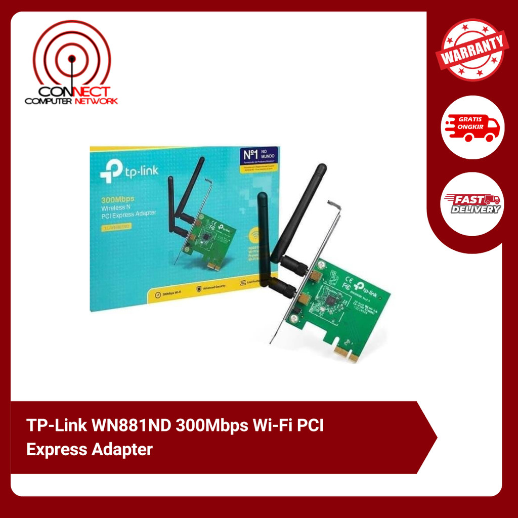 TP-Link WN881ND 300Mbps Wi-Fi PCI Express Adapter
