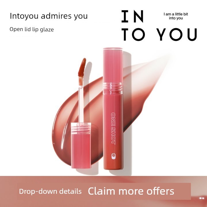 ลิป ลิปแมท INTO YOU INTO YOU Open Lip Gloss with YOU Clear Mirror Feel Water Gloss Hold Color ของแท้