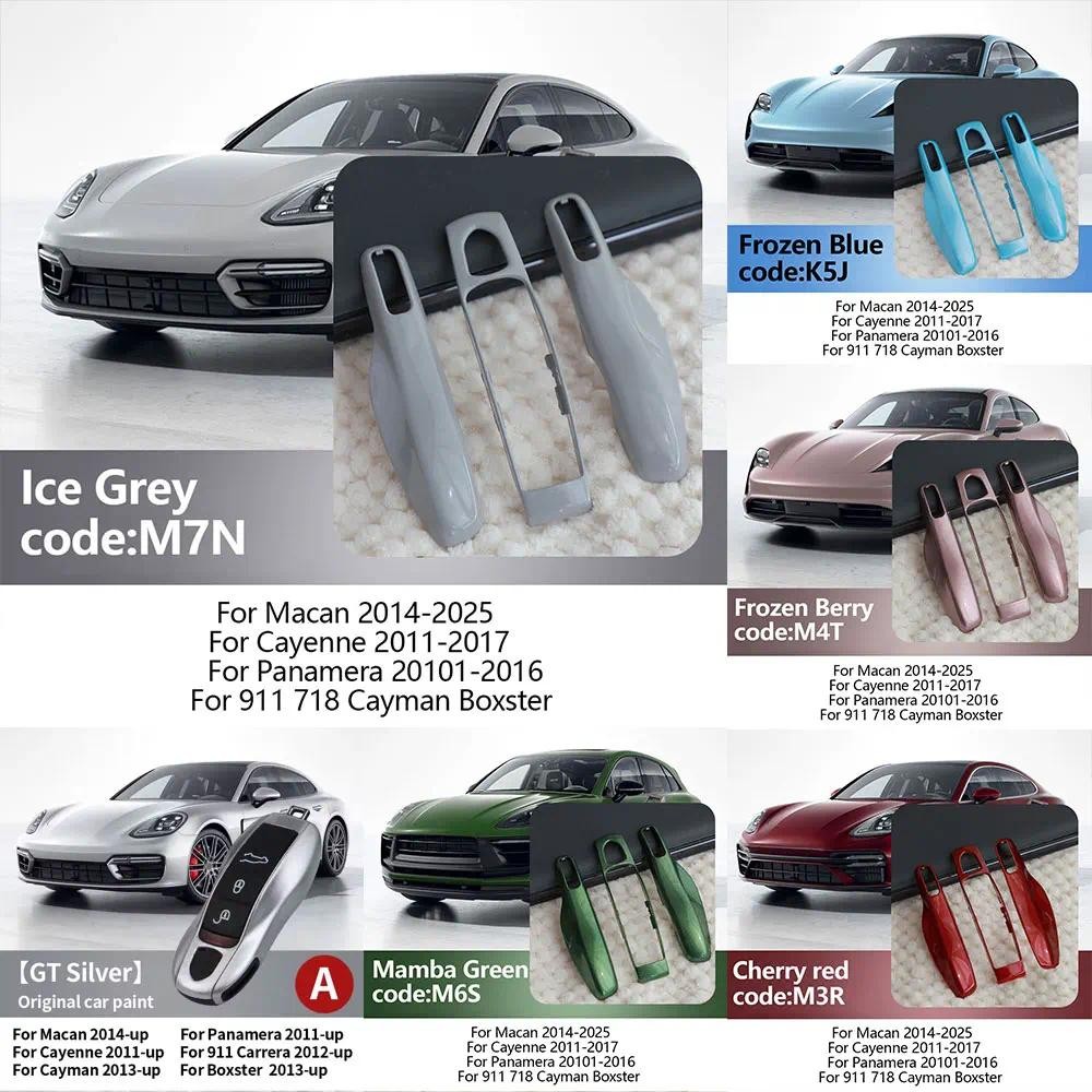 สําหรับ Porsche กุญแจรถครอบคลุมชุด Shell Panamera Spyder Carrera Macan Boxster Cayman Cayenne 911 97