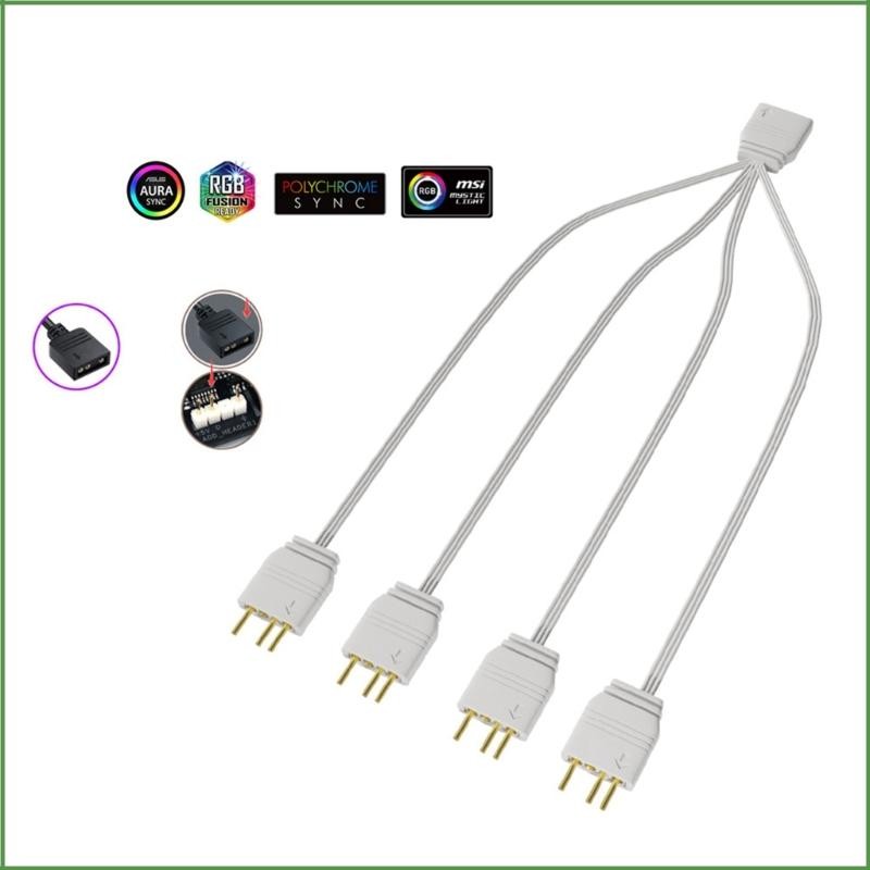 BON ARGB Splitter Cable สายต่อ ARGB สําหรับแชสซีคอมพิวเตอร์ 5v ARGB Fan