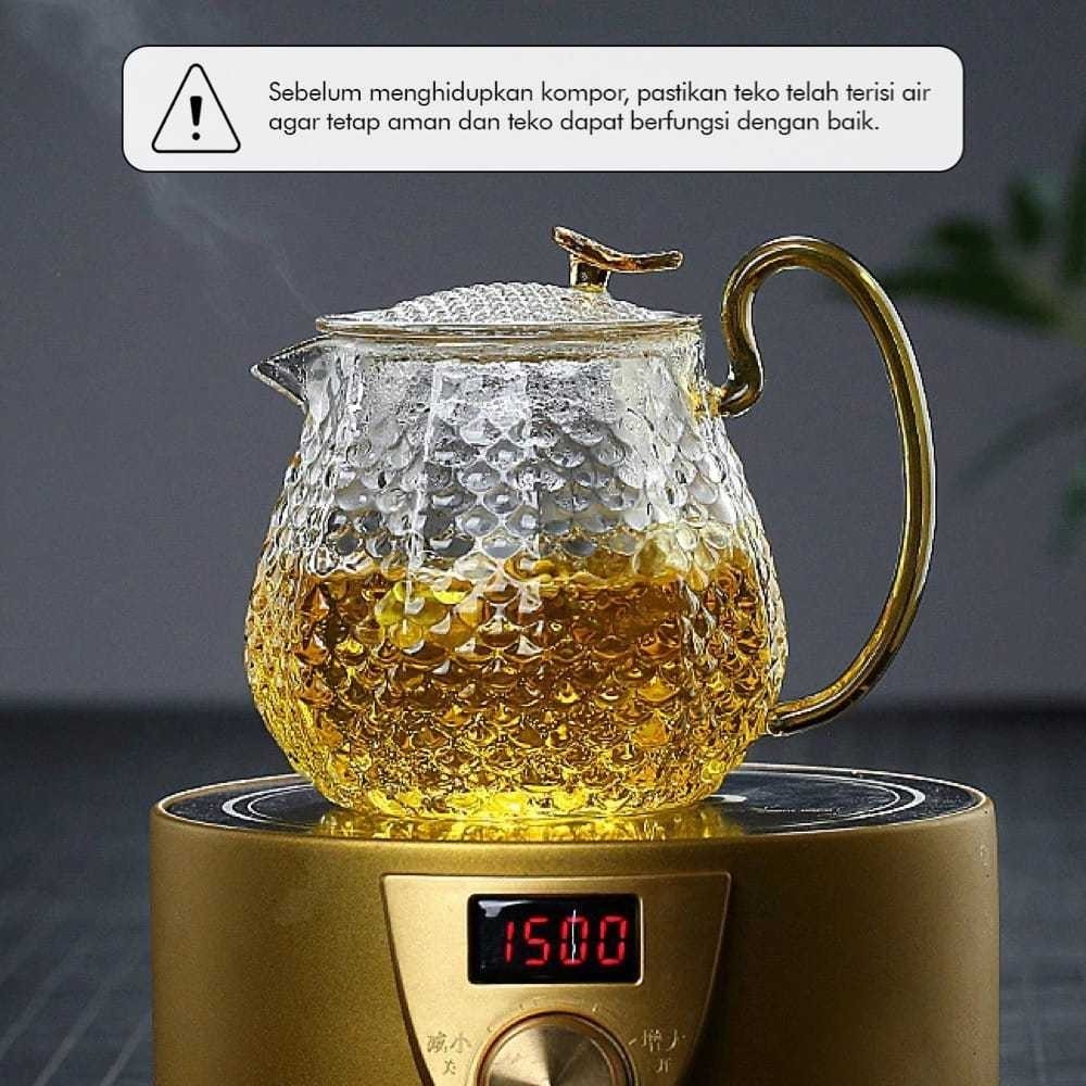 LUNASTR Homadise Chinese Tea Pitcher 600ml พร้อมแก้ว 4 แก้ว 125ml - JJ06