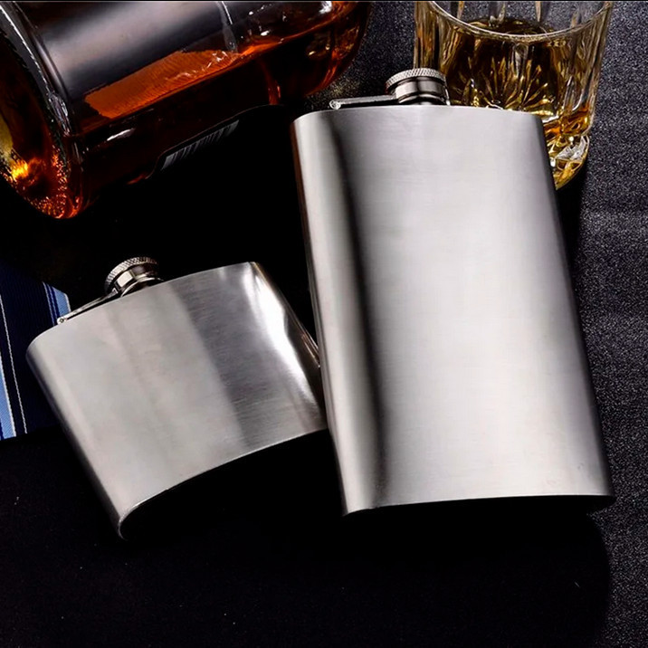 LUNASTTR Stainless Steel 201 8oz Hip Flask เบียร์ขวดไวน์ดื่ม - MS351
