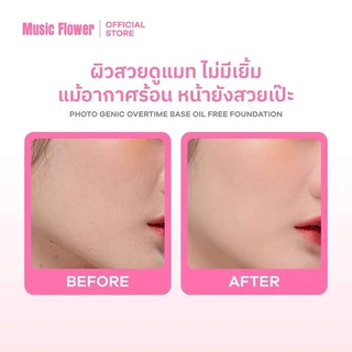 Music Flower Photo Genic 30ml #102 มิวสิค ฟลาวเวอร์ รองพื้นเนื้อครีม.