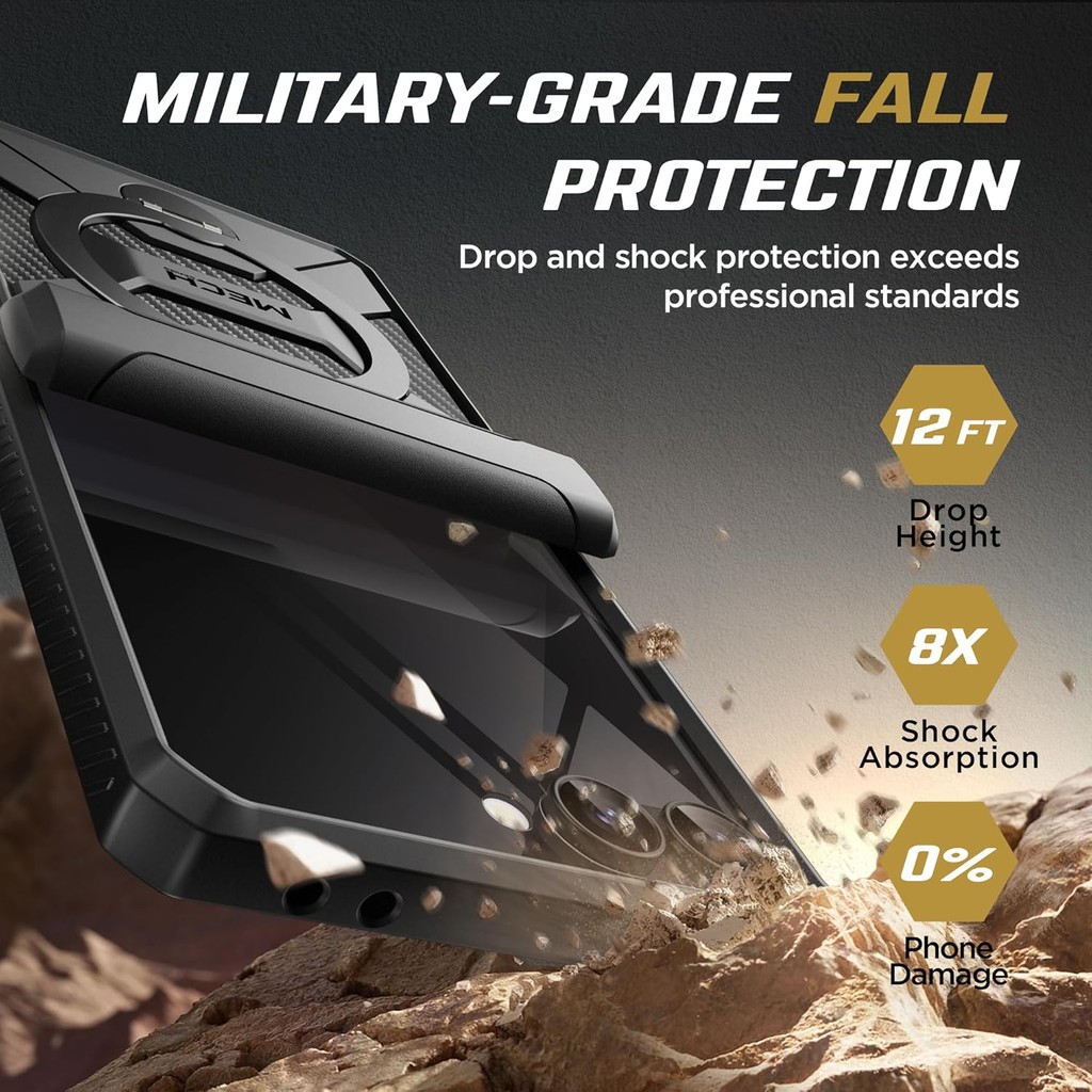 ตันเกต 360° Spin Magnetic Stand สําหรับ Z Flip 7 Case พร้อมตัวป้องกันหน้าจอความเป็นส่วนตัว[Anti Spy] เคส Samsung Galaxy Z Flip 7 กันกระแทกทั้งตัวพร้อมบานพับ,สีดํา - รูปที่ 4