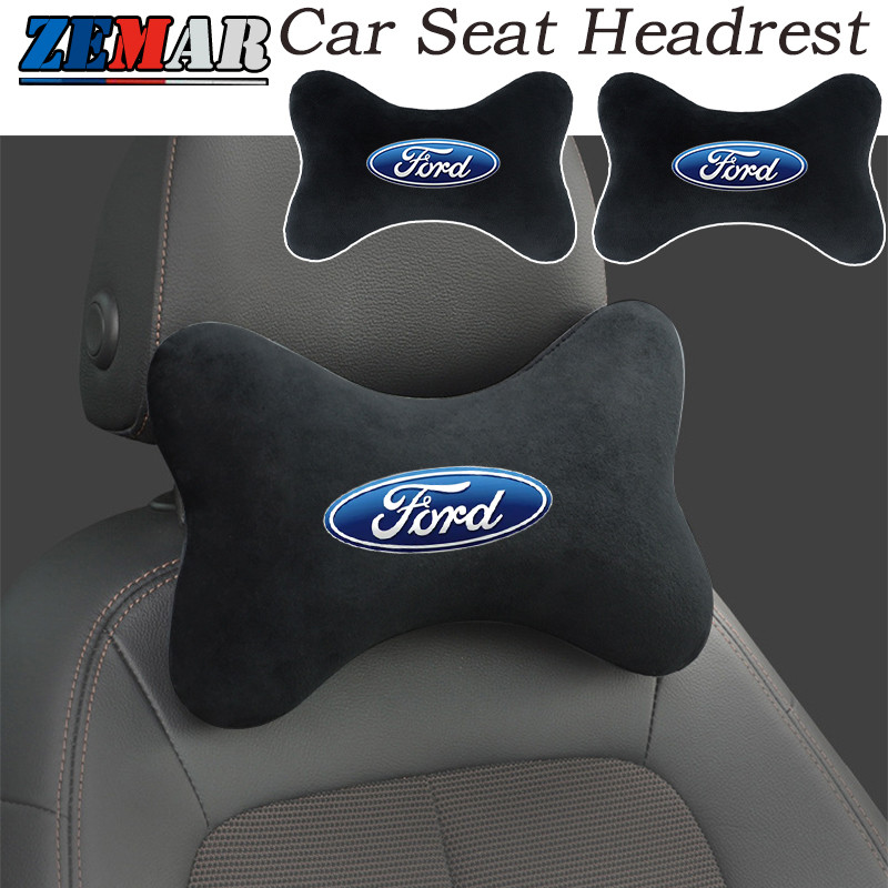 1/2 ชิ้น Ford พนักพิงศีรษะที่นั่งรถ สากล หมอนคอหัวรถยนต์ หมอนความปลอดภัยที่นั่ง หมอนหัวหมอนรถยนต์ Ford Ranger Raptor Everest Focus MK2 MK3 Mustang Escape Fiesta Ecosport