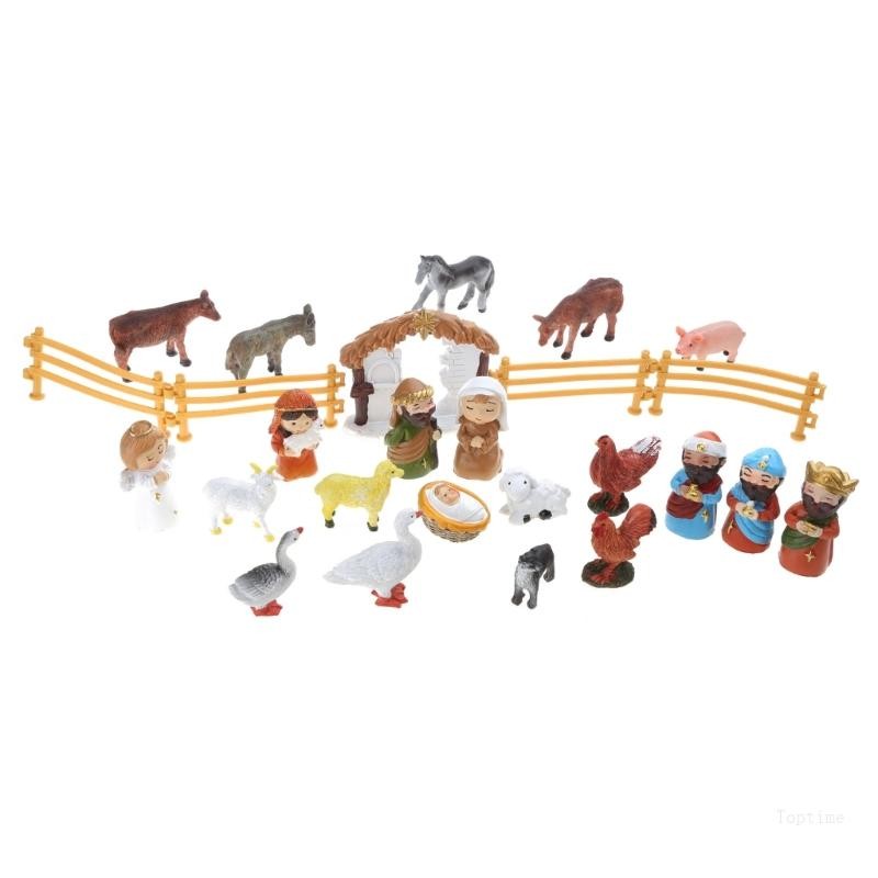 Top Delicate Jesus Nativity Playset Engaging ปฏิทินนับถอยหลังคริสต์มาสสําหรับเด็ก