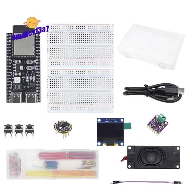 AI Voice Chat หุ่นยนต์ ESP32-S3 บอร์ดพัฒนา Breadboard 0.96 นิ้ว LCD ชุดสําหรับเพื่อการศึกษาของนักเรี