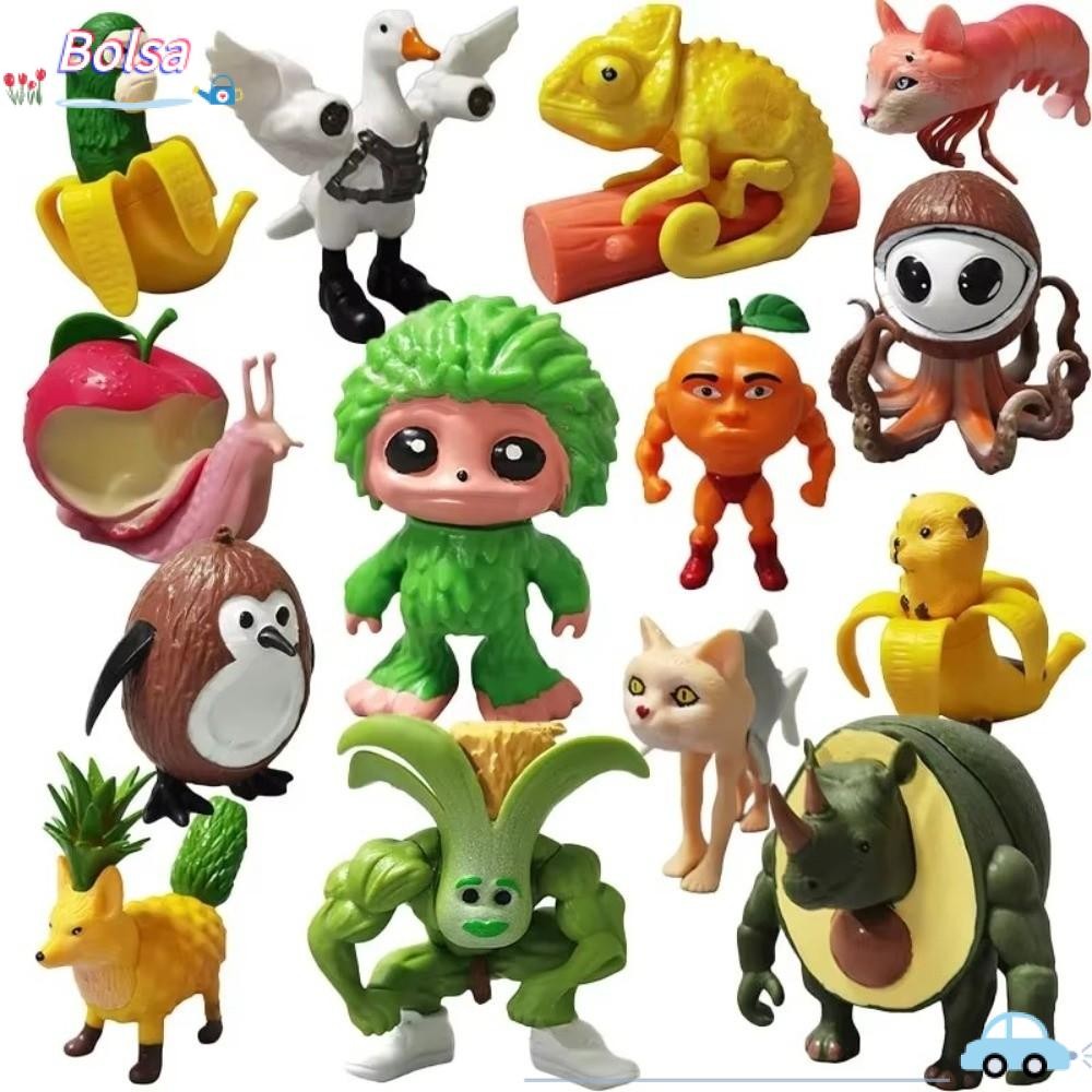 BOLSA Tung Tung Sahur ตัวเลข,การ์ตูนคลาสสิกต่างๆของภูเขาและตุ๊กตา Seas, Creative Series ธีมสัตว์เครื