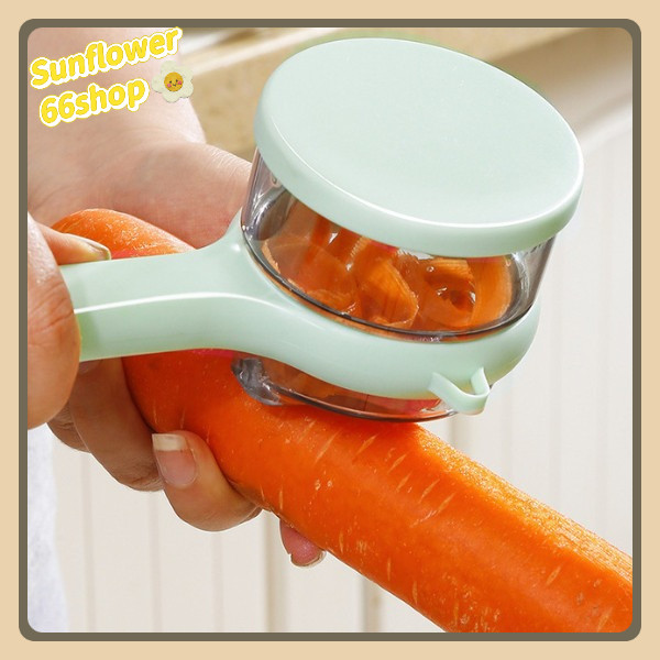 Sunflower66 เครื่องปอกผักและผลไม้อเนกประสงค์ สําหรับห้องครัว เครื่องปอกผลไม้สองด้าน พร้อมส่ง🥕