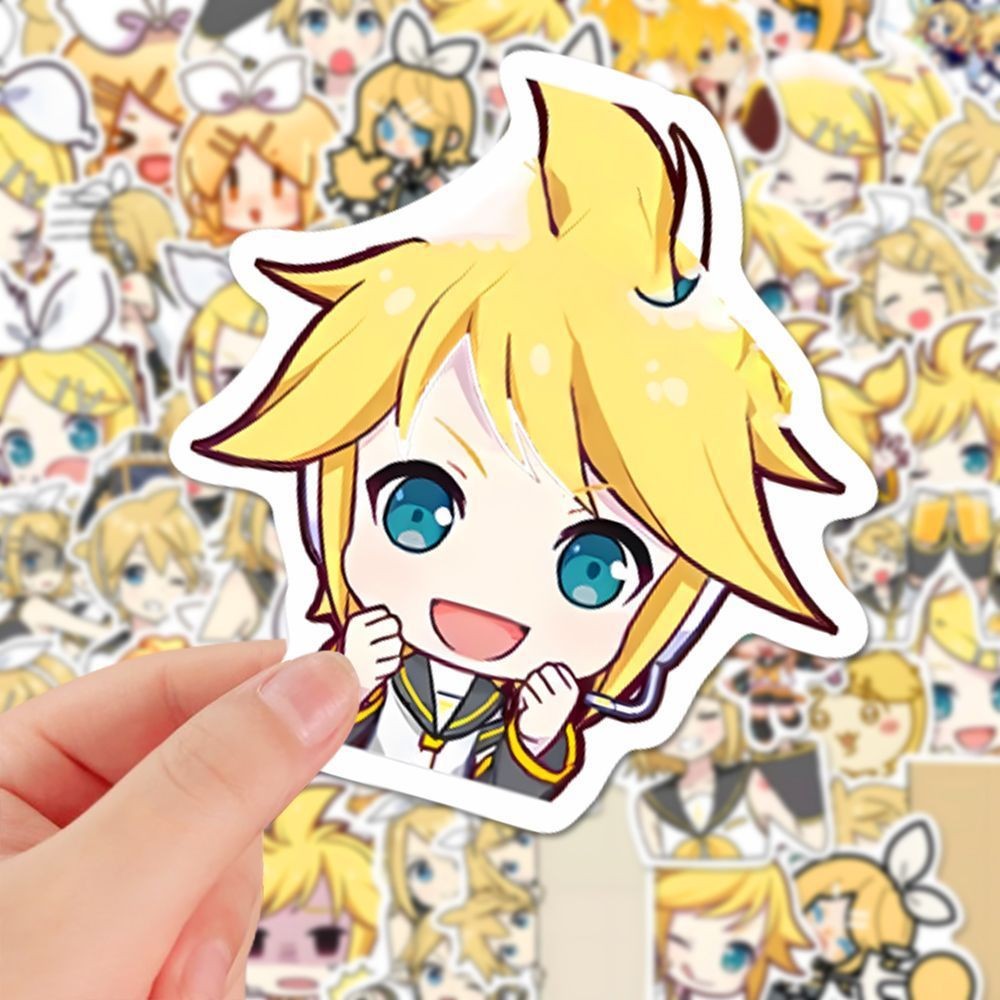 94 ชิ้นอะนิเมะรุ่น Q Kagamine Rin Kagamine Len สติกเกอร์ Ins บัญชีมือกันน้ํา