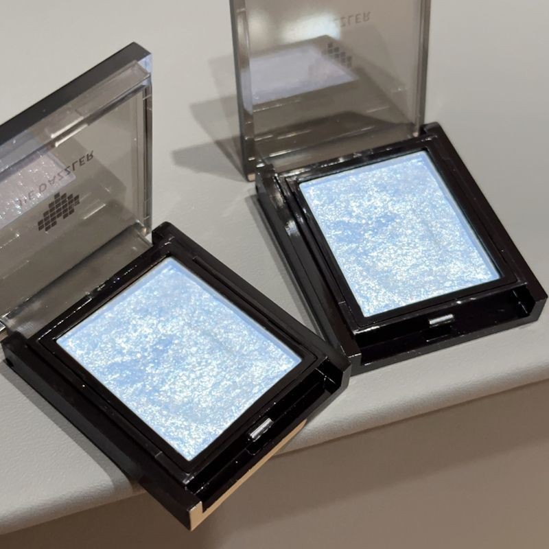 สไตล์พี่จู Y2K!Matte Smoked Super Fine กระพริบ Monochrome แต่งหน้าอายแชโดว์ Delicate Pearlescent กระ