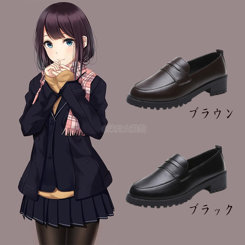 jk Shoes cosplay รองเท้า JK Japanese jk Shoes Flat cosplay shoes