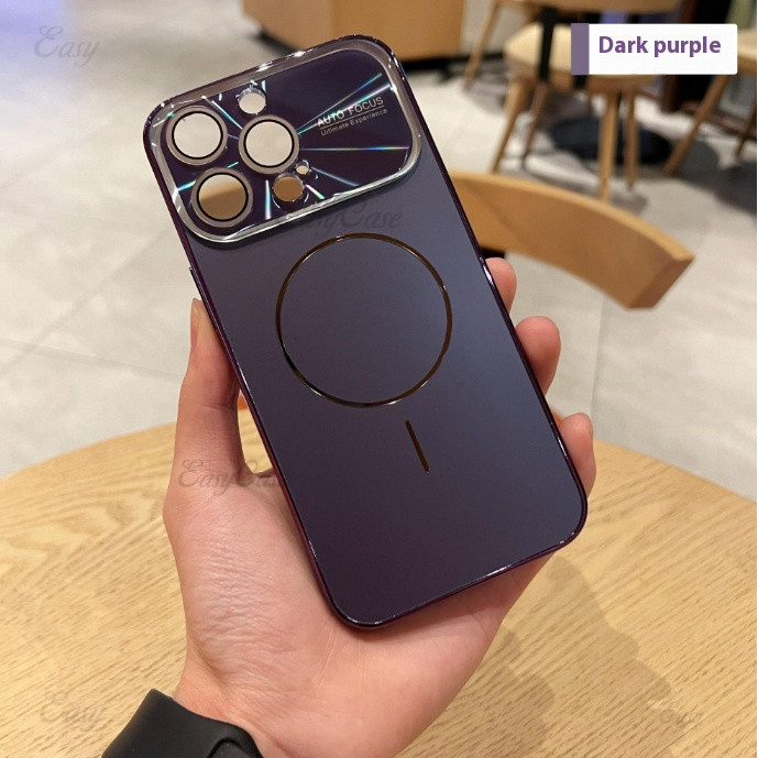 หรูหราแก้วเลนส์หน้าต่างขนาดใหญ่แม่เหล็กกรณีโทรศัพท์สําหรับ ไอโฟน 17 16 15 14 13 มือโปร สูงสุด ป้องกันการลื่นและป้องกันการหล่นฝาครอบห - รูปที่ 3