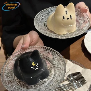 SKTH พุดดิ้งเทียนแม่พิมพ์ซิลิโคน DIY บทคัดย่อสําหรับทํา Aroma Soy Wax Handmade สบู่ Clay Plaster อีพ็อกซี่เรซิ่นเทศกาลของขวัญ SKK