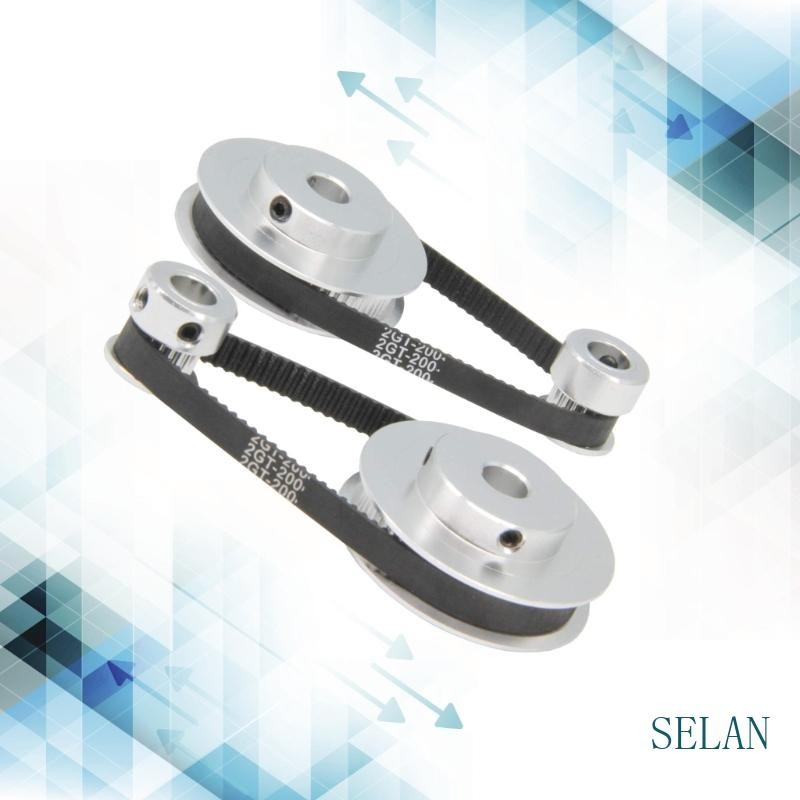 SEL GT2 Synchronous Wheel Synchronous Belt Pulley Timing Belt 20 ฟันและ 60 ฟันปิดสําหรับเครื่องเจาะ