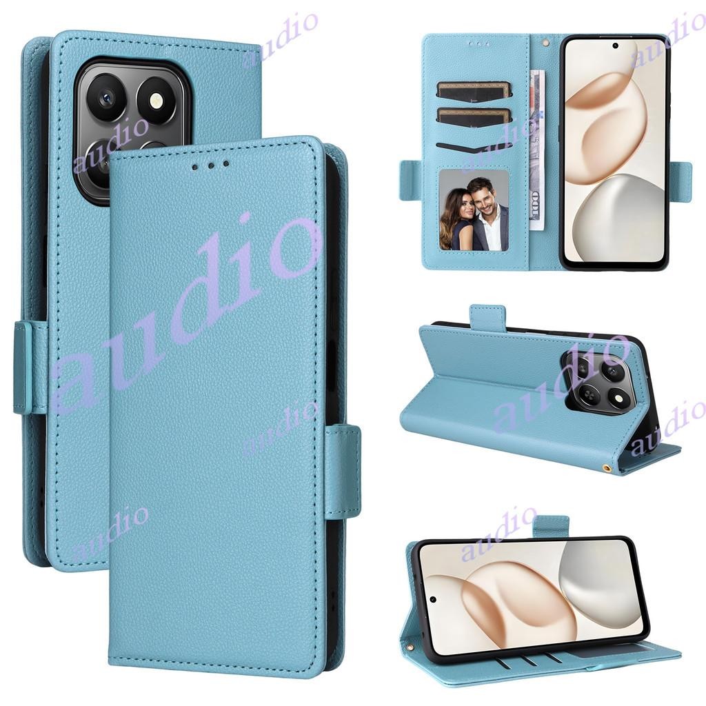 Honor X7d 5G 4G ปลอกฝาครอบโทรศัพท์สําหรับ HONOR X7d HonorX7d 5G 4G 2025 กรณีกระเป๋าสตางค์ PU หนังปกห