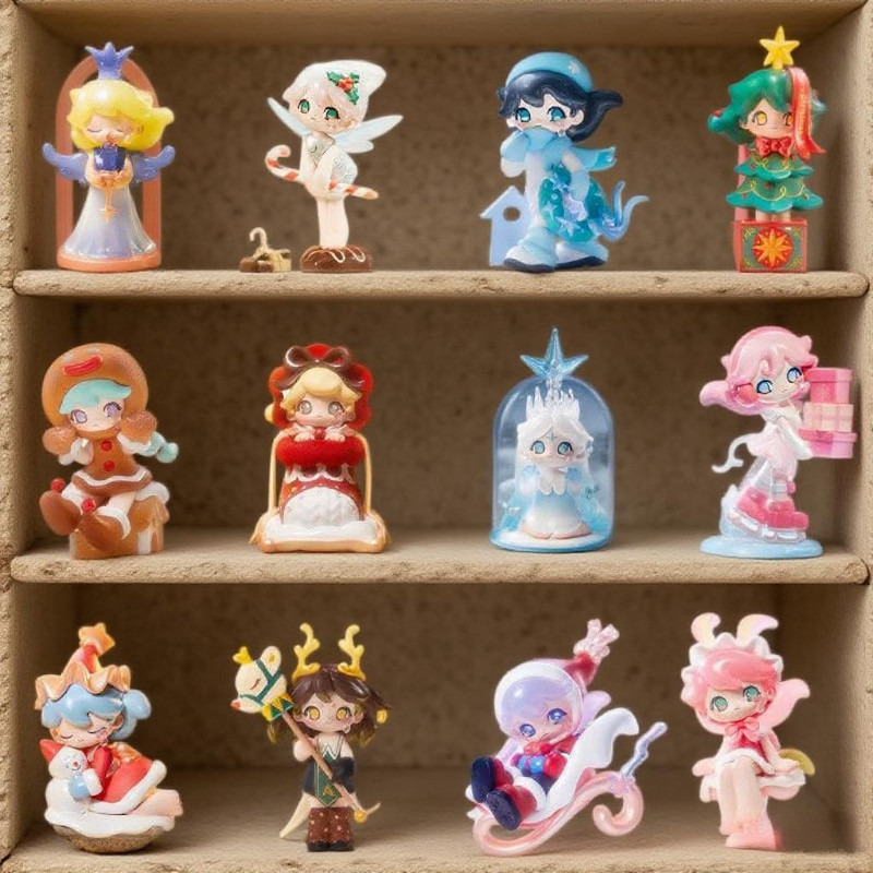 POPMART AZURA Warm Winter Christmas Series รูปของเล่น Mystery Box ของขวัญ