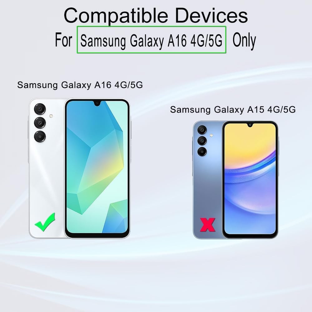 SAMSUNG Ibywind 2 แพ็คป้องกันหน้าจอสําหรับSamsung Galaxy A16 4G/5G 6.7 ",9Hความแข็งกระจกนิรภัย,พร้อม