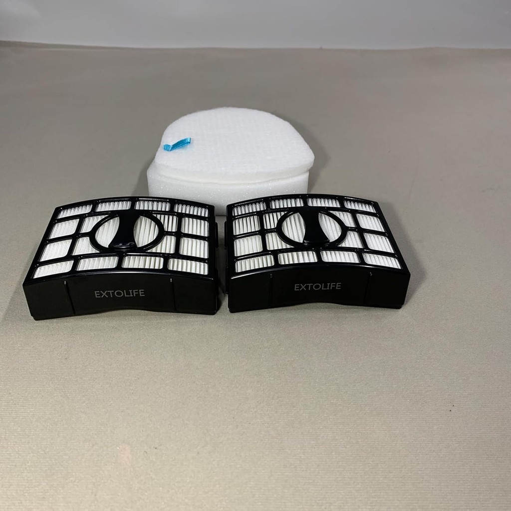 Extolife 2 โพสต์ตัวกรอง + 4 Foam & Felt Filters Kit สําหรับ Shark Navigator Zero-M Lift-Away Speed U