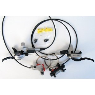 จานเกียรต์คู่ Shimano Deore M585 ไม่มีแผ่นมาพร้อม