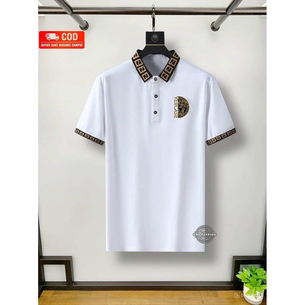 ADULT MENS COLLAR T-SHIRT / เสื้อโปโลผู้ชาย SHORT-SLEEVED WITH THE LATEST COMBINATION COLLAR MOTIF V