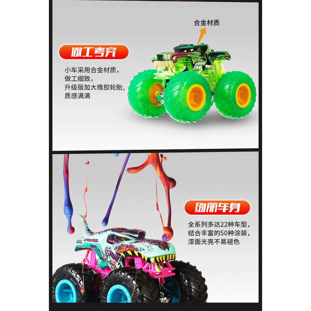 Hot Wheels รถบรรทุกมอนสเตอร์ FYJ44 1:64 Die-Cast 44 Off-Road Sand-ปีน Stunt รถของเล่นสําหรับชายและสะสม ราคา ถูกที่สุด ดีลบีเคเค แกลเลอรีภาพที่ 8
