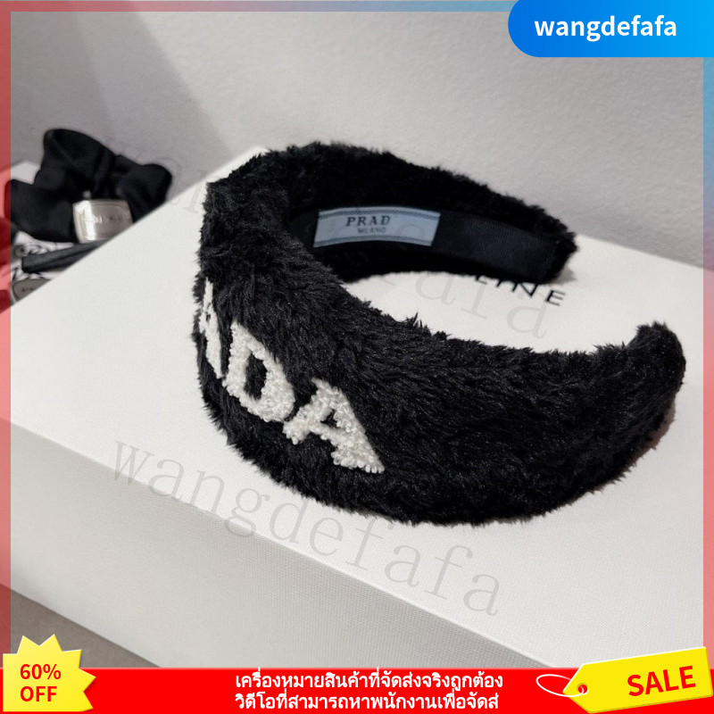 ที่คาดผม cha/nel เครื่องประดับผม di/or ที่คาดผมที่คาดผมด้านกว้างของ fen/di ผ้าโพกศีรษะผ้าพลัฌสำหรับฤดูใบไม้ร่วงและฤดูหนาว - รูปที่ 5