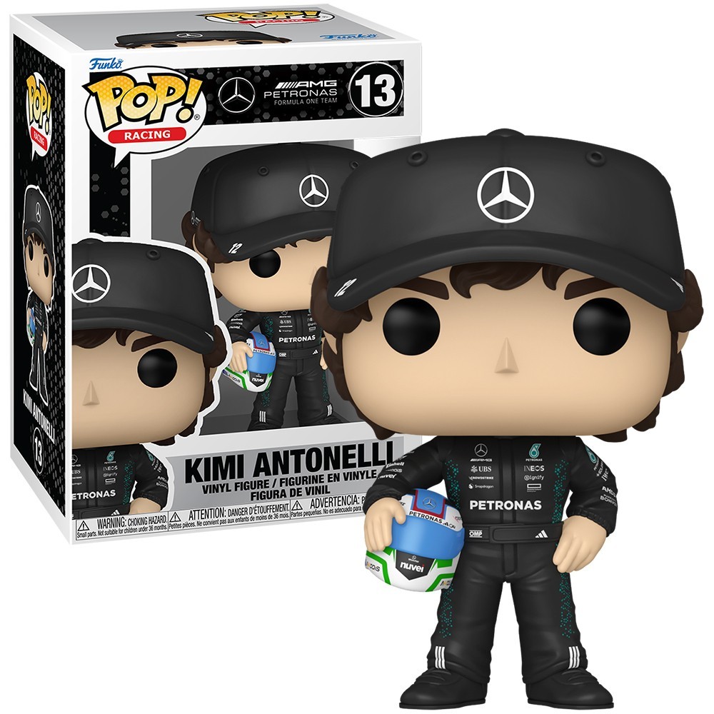 Funko Pop Racing Formula 1 AMG Pentronas #13 ของเล่นฟิกเกอร์ไวนิล Kimi Antonelli