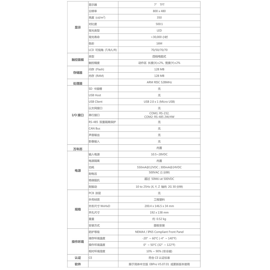 Welln Ready Stock TK6071IP บอร์ดแสดงผลสัมผัสของแท้ใหม่เอี่ยม 23 ซม. อินเทอร์เฟซ TK6070IP HMI