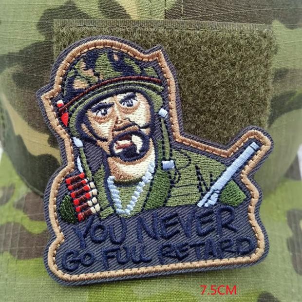 Death Skeleton USMC รอบป้ายซีล 3D ปัก Velcro Armband Badge USA ขนาดใหญ่ Patch