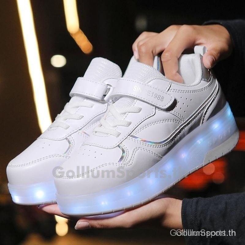 รองเท้าโรลเลอร์สเก็ตสตรีแบบชาร์จไฟได้ Roller skate SHOE Size 29-40 Y1CQ