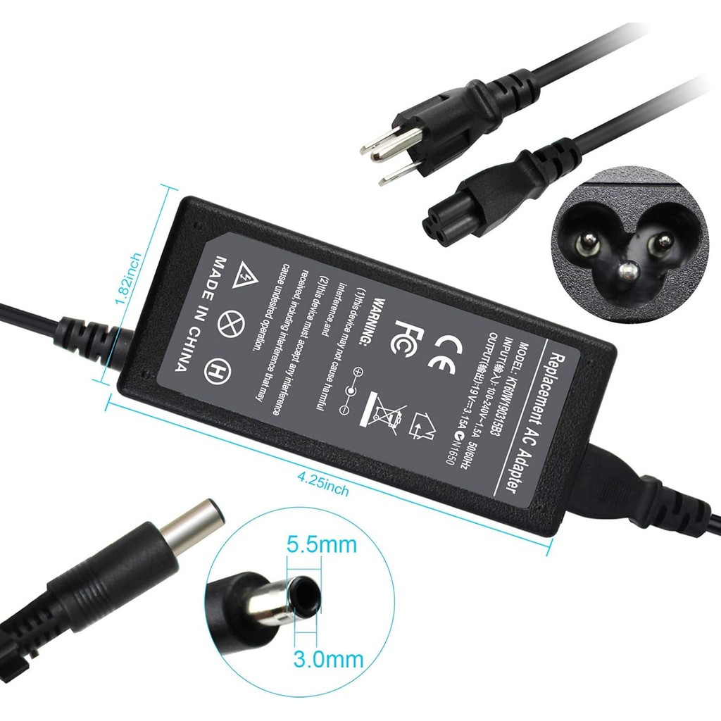 19V CPA09-004A AD-6019 Charger ใช้งานร่วมกับ Samsung NP300E5C NP470R5E R480 NP740U5M NP740U5L BA44-0