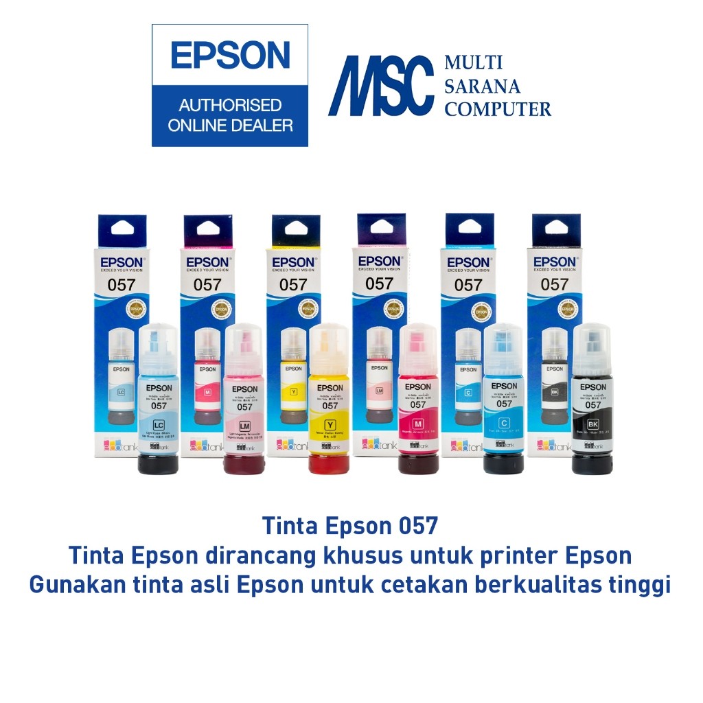 Marcellstationary EPSON Ink T057 057 ใหม่สําหรับเครื่องพิมพ์ L8050 L18050