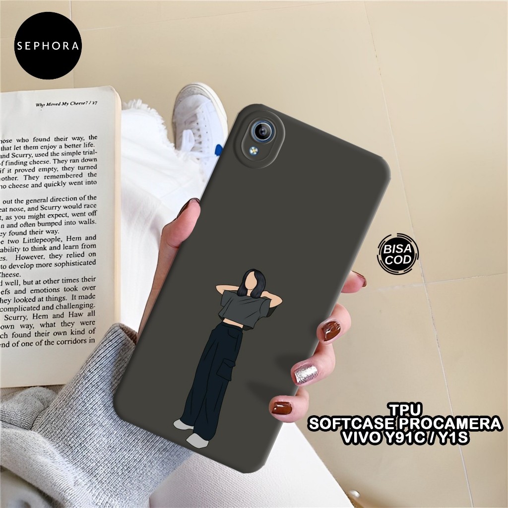 HP เคส VIVO Y91C / Y1S Softcase - เคสแฟชั่นสตรี - เคส VIVO Y91C / Y1S - เคสกล้อง Pro - เคส VIVO Y91C