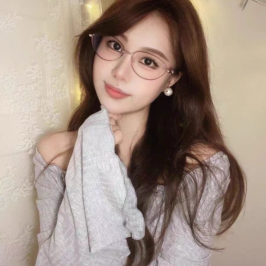 (แว่นตา + กล่องแว่น)แว่นตาแฟชั่น แว่นตาสายตาสั้น -0.50°~-6。00° แว่นตาป้องกันแสงสีฟ้า แว่นตานักเรียน เวอร์ชั่นเกาหลี สไตล์วินเทจ เหมาะสำหรับทั้งชายและหญิง 1053 - รูปที่ 5