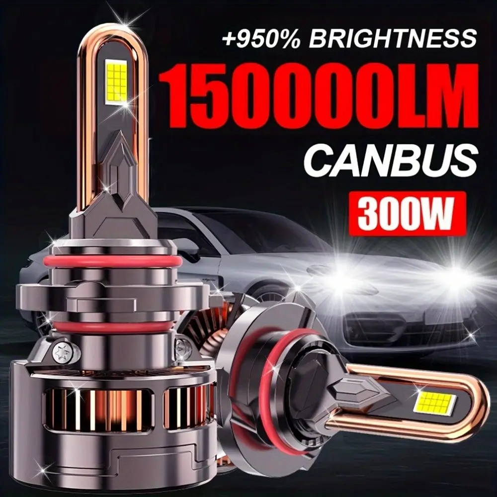 ไฟ LED คุณภาพสูง 2 ชิ้น 9006/HB4-QC065 H4/H7/H1/H4/9003/HB2/H11/H18/H160/9012/9005, 950% ความสว่าง 1