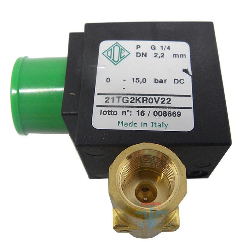 อิตาลีod Solenoid วาล์ว 21tg2kr0v22 2 จุด 220v นําเข้าทองเหลือง Two-Way Solenoid สวิทช์วาล์ว 4.6