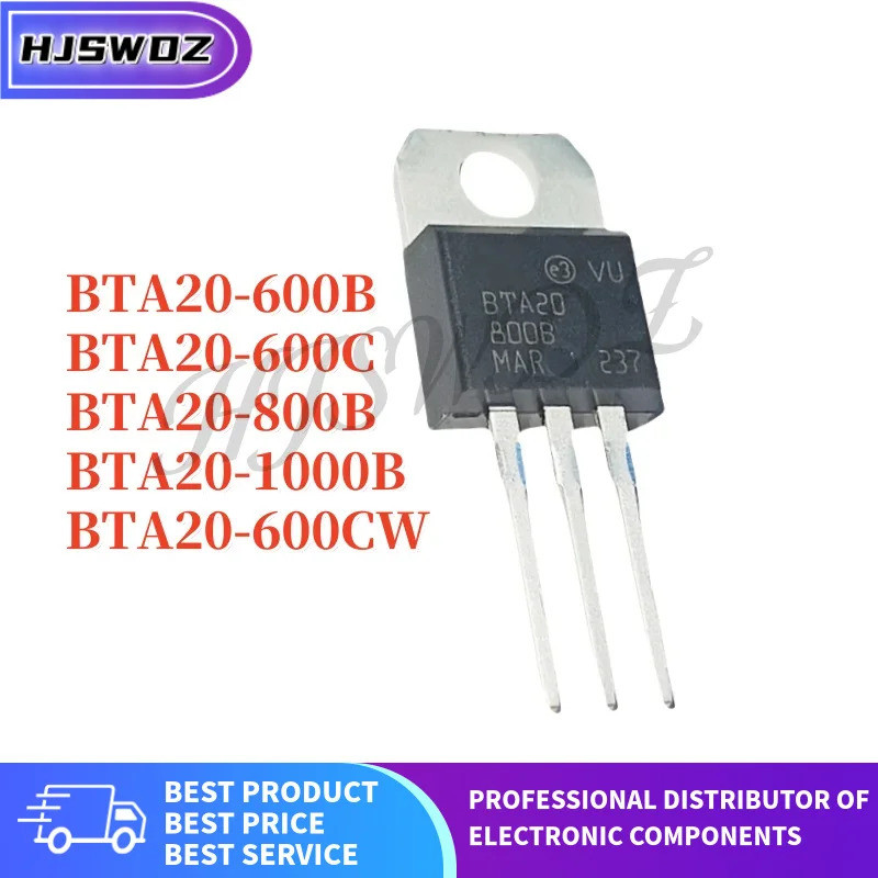 1-5PCS BTA20-600B BTA20-600C BTA20-800B BTA20-1000B BTA20-600CW TO-220 Field Effect ทรานซิสเตอร์