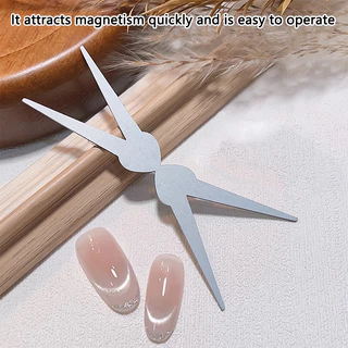 【Local】เครื่องมือผู้ช่วยเจลตาแมวรูปตัว Y สองหัวสําหรับดูด CatEye เอฟเฟกต์ฝรั่งเศสที่การแข่งขันแม่เหล็กเล็บ
