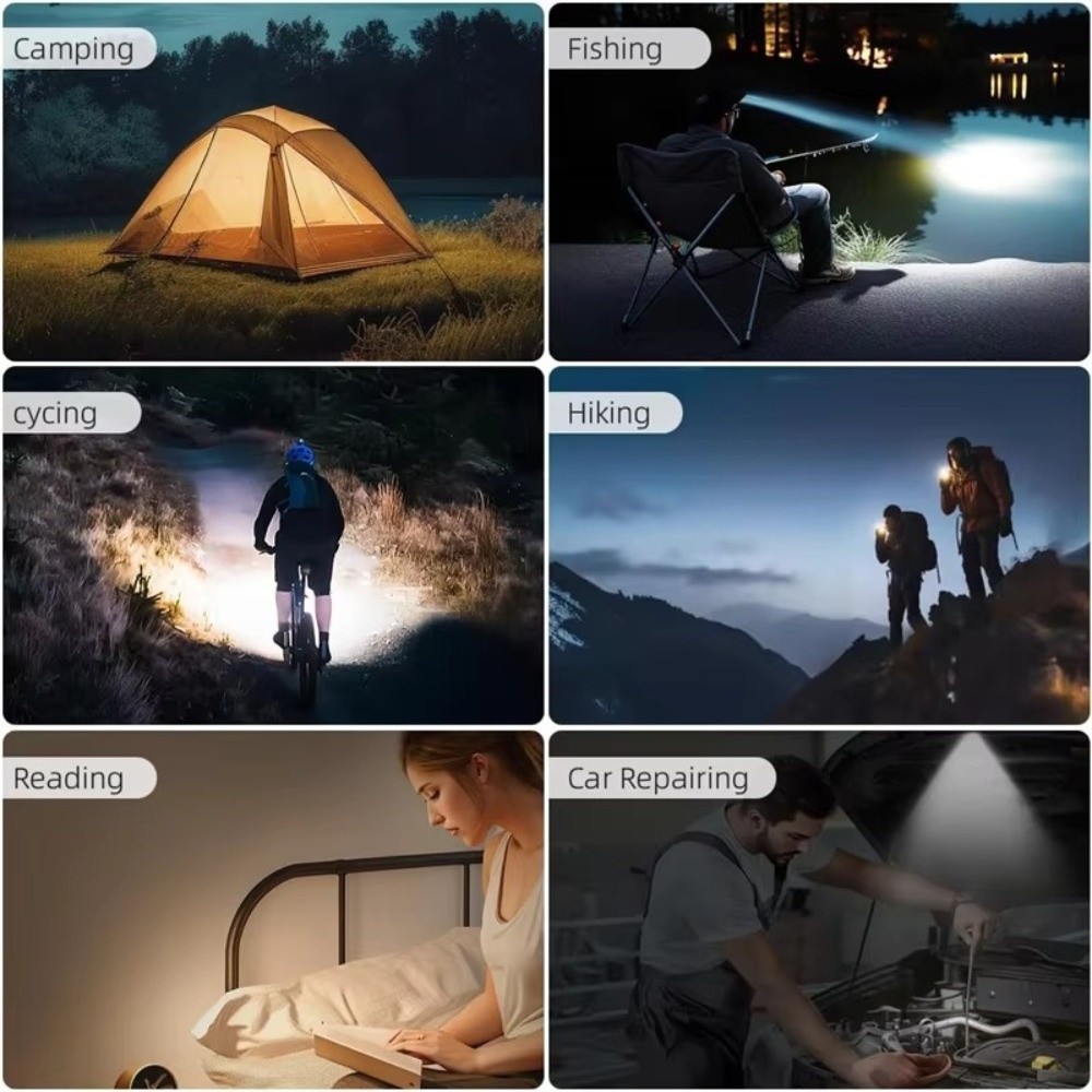 พวงกุญแจไฟฉาย FANIELLAPOWELL - ชาร์จ USB, หลอดLED, สวิตช์แม่เหล็ก, แสงสว่างสองระดับ, พกพาสะดวก - รูปที่ 3