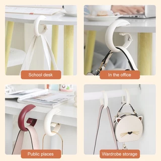 Simple Solid Bag Hook มัลติฟังก์ชั่นแบบพกพาโต๊ะด้านข้าง Stable แขวนตะขอที่ถอดออกได้แขวนกระเป๋าสําหรับ