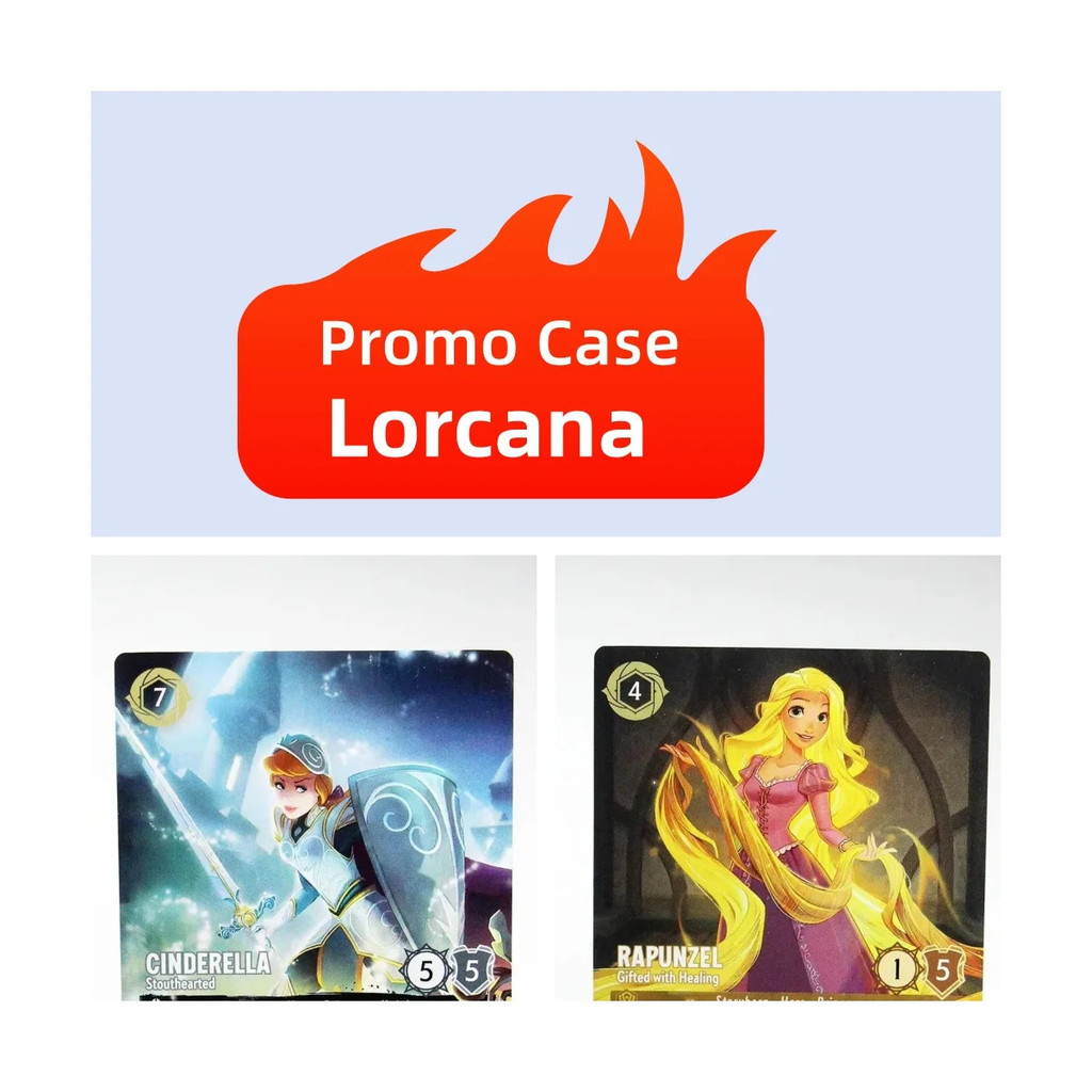 [NEW] Lorcana Proxy 4 C1 3 C1 โปรโมชั่นกรณี Nonefoil คุณภาพสูงราพันเซล Cinderella Tcg การ์ดเกม