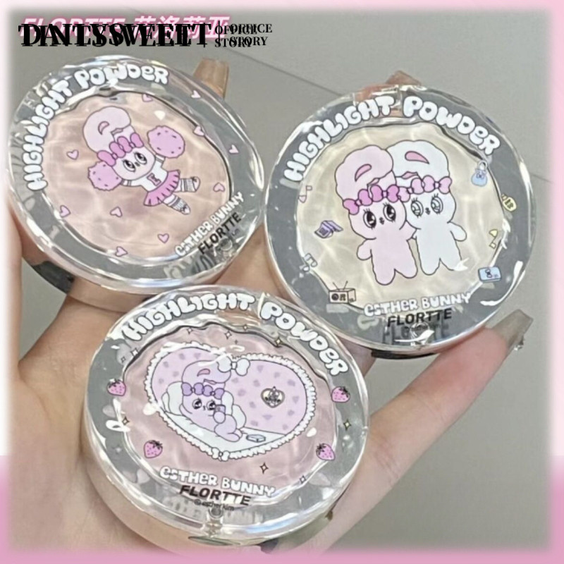 FLORTTE Highlight Single Color Highlight Powder Matte สามมิติ Contouring Brightening dailysweet