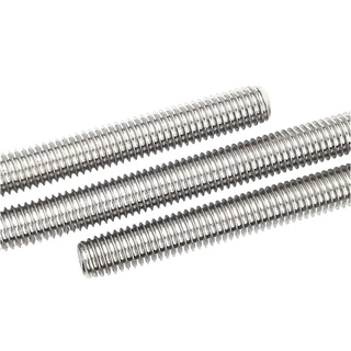 สตัดสแตนเลส+หัวน๊อต(2หัว) M6 M8 M10 M12 (ยาว 1 เมตร)
