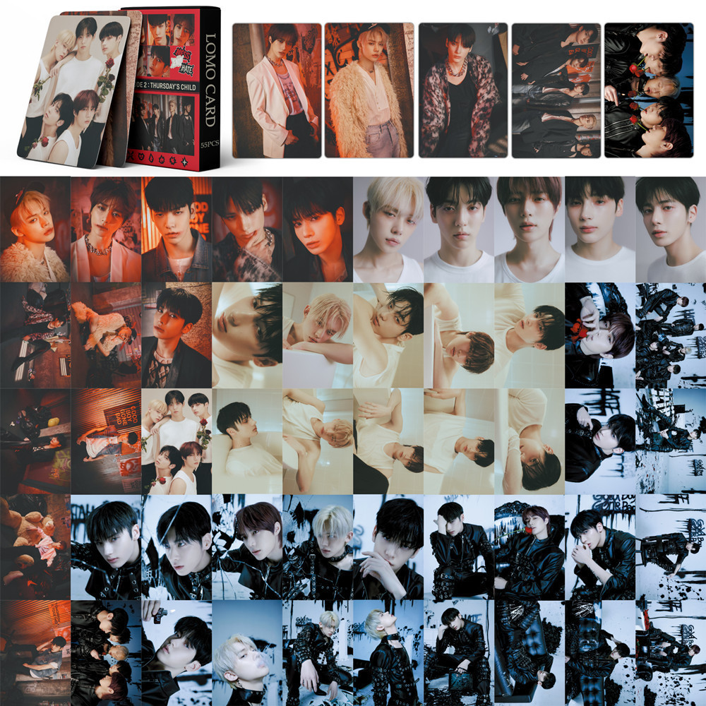 55 TXT อัลบั้มใหม่ minisode2: Thursdays Child Small File lomo Photocard สินค้าโฮมเมด