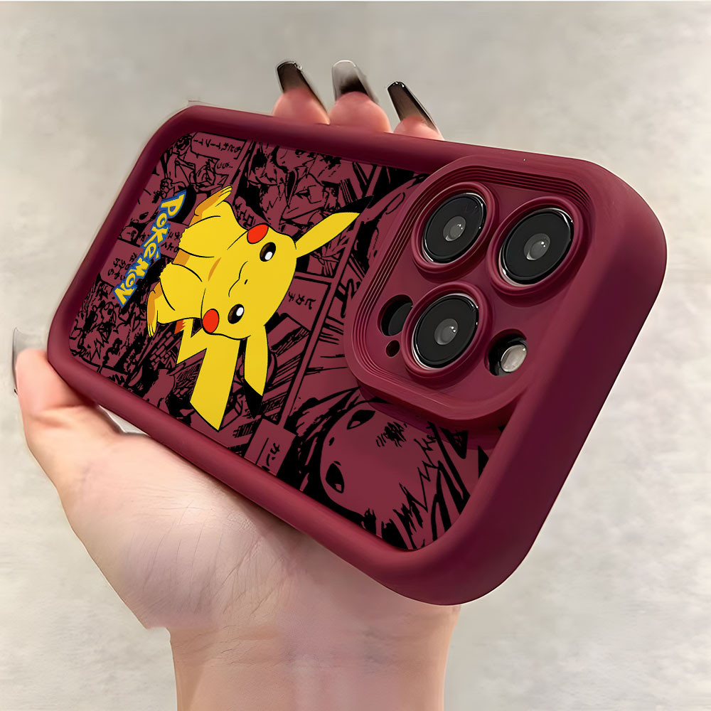 น่ารัก Pikachu Monster Comic Casing สําหรับ OPPO Reno 14 13 12 11 F 10 8 7 6 5 4 3 2 T Z Pro Plus 4G