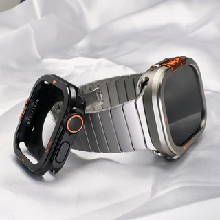 กรณีโลหะสําหรับ iWatch Ultra 3/2/1 49 มม.กรณีป้องกันกรอบอลูมิเนียมกันชนสําหรับ IWatch Series 11 10 46 มม.อุปกรณ์เสริมหรูหรา